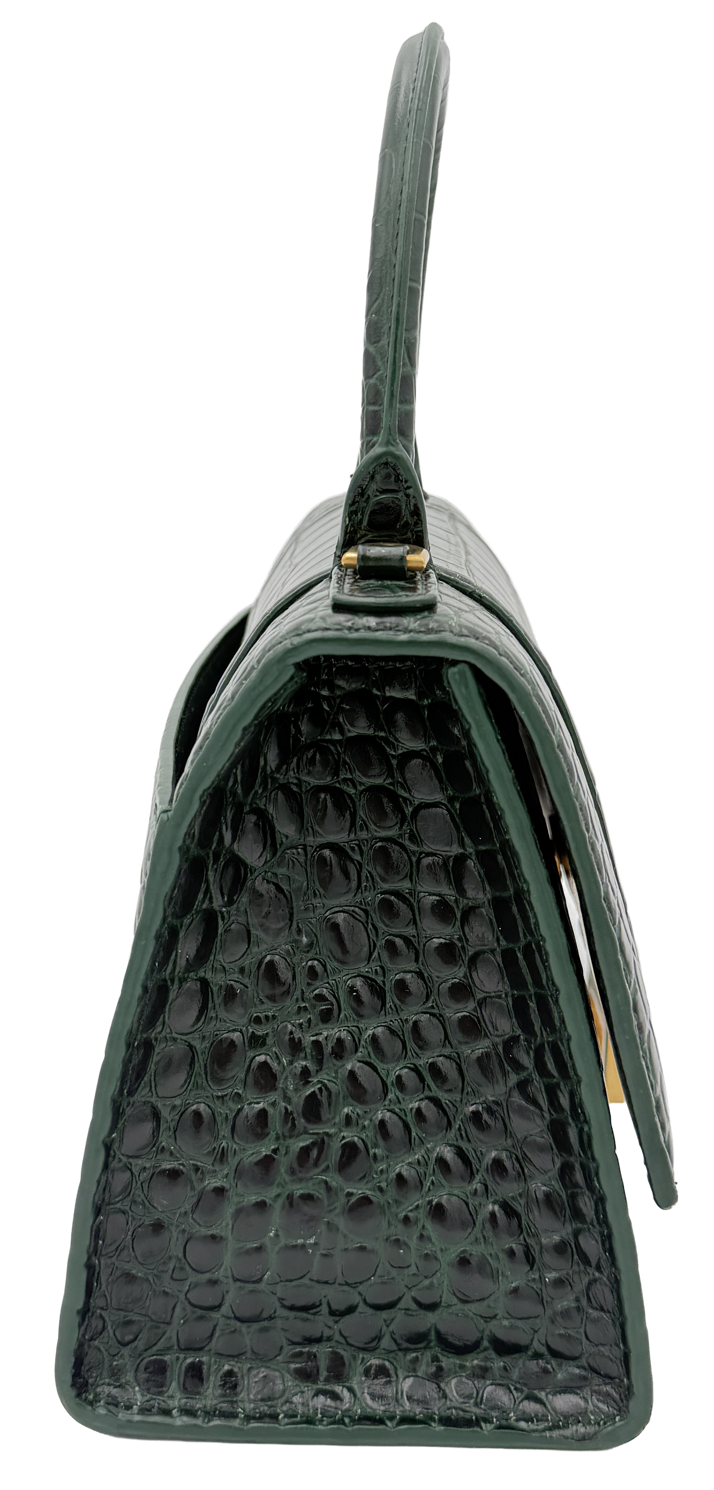 Balenciaga Hourglass - Green Croc