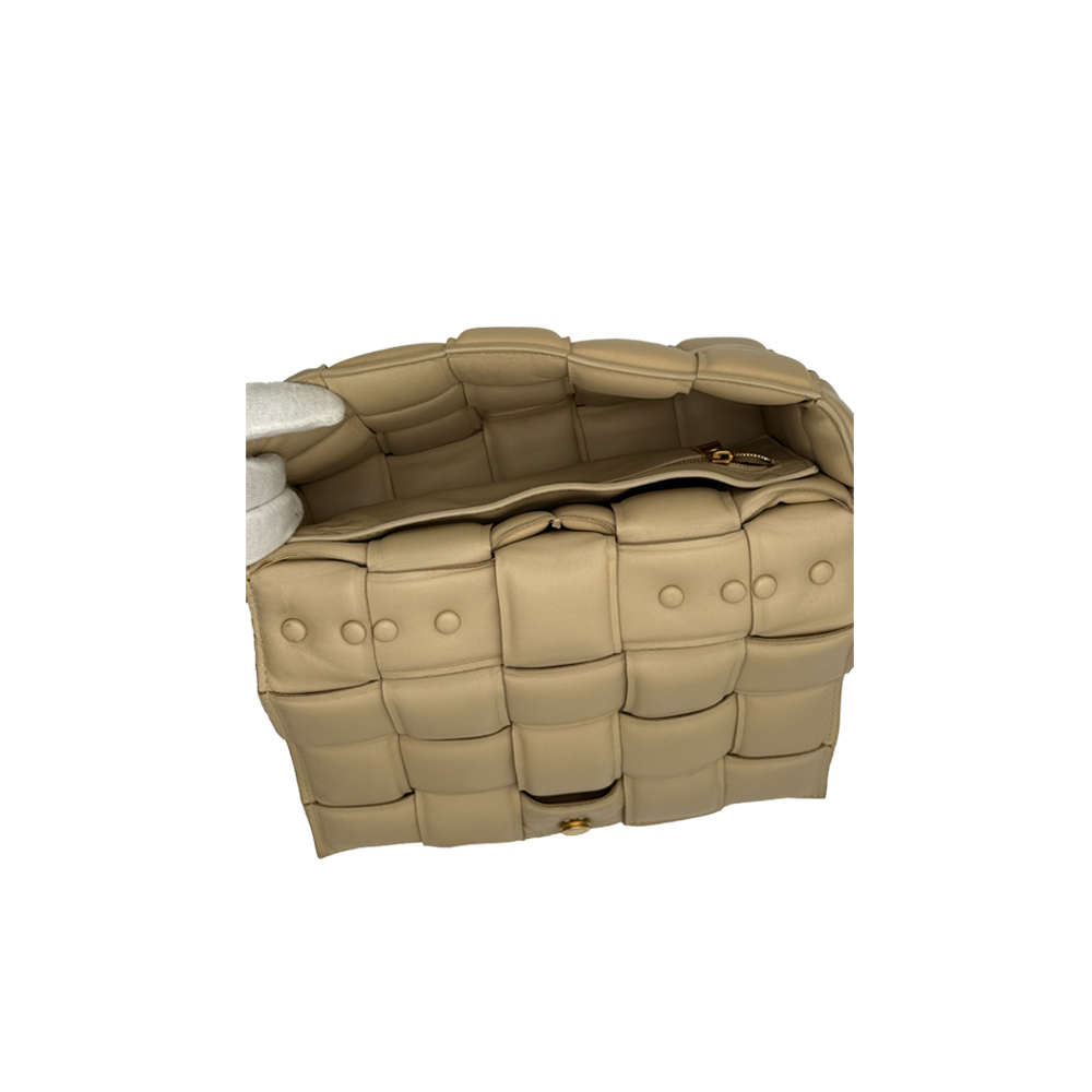Bottega Veneta Padded Cassette Chain - Porridge