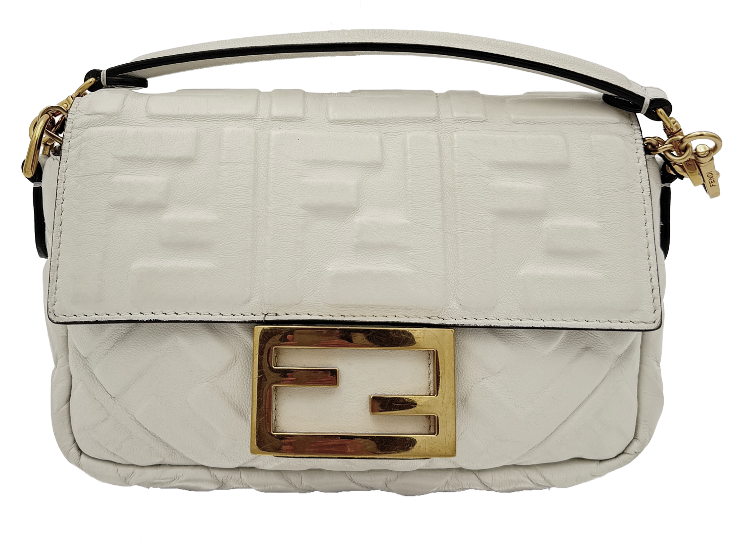 Fendi Baguette Chain Mini - Off White