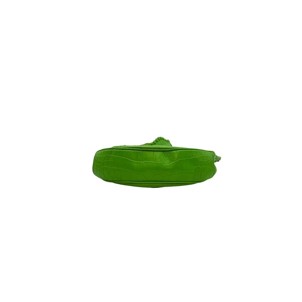Balenciaga Cagole XS - Coccodrillo verde lime