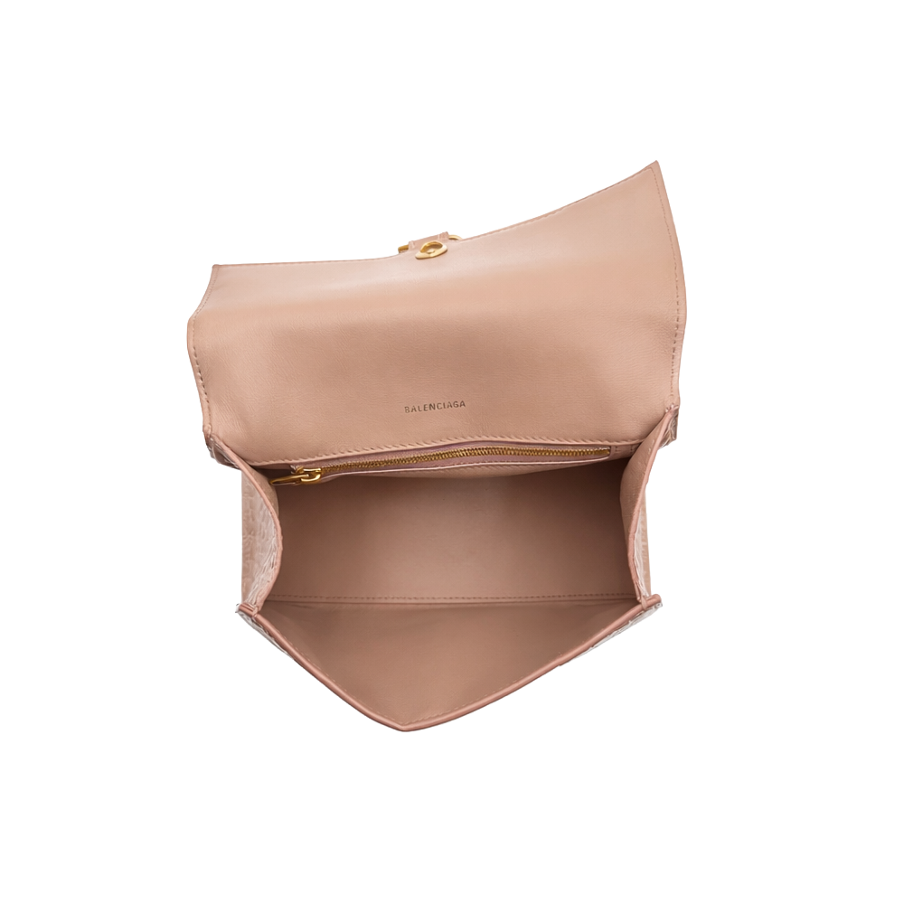 Balenciaga Hourglass - Nude Croc