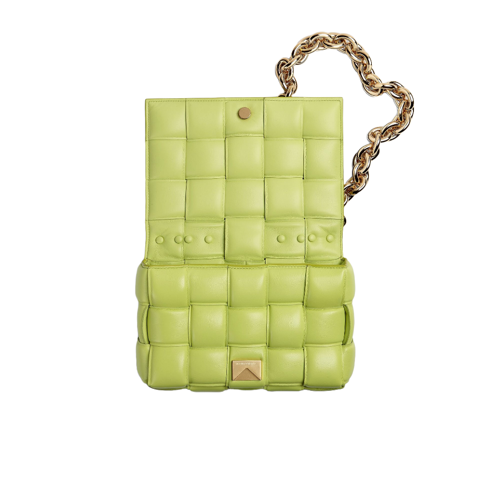 Bottega Veneta Padded Cassette Chain - Lemongrass