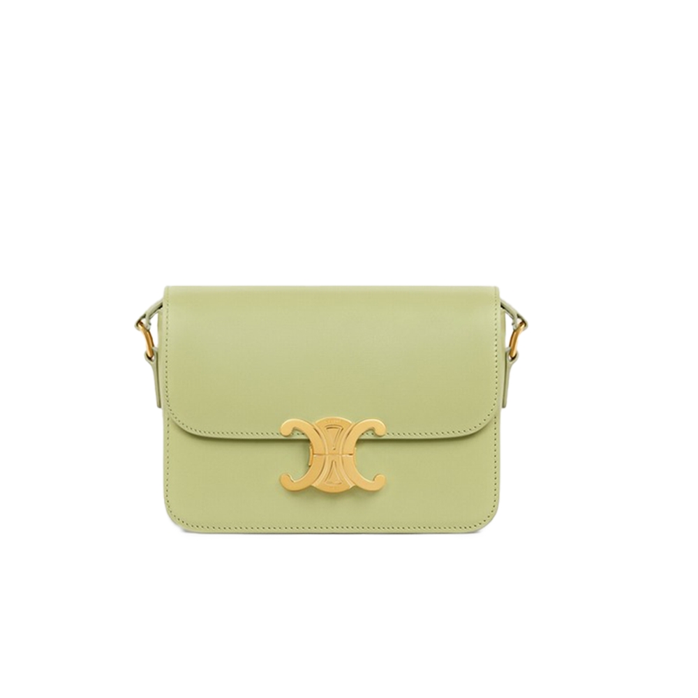 Celine Small Triomphe - Lemongreen
