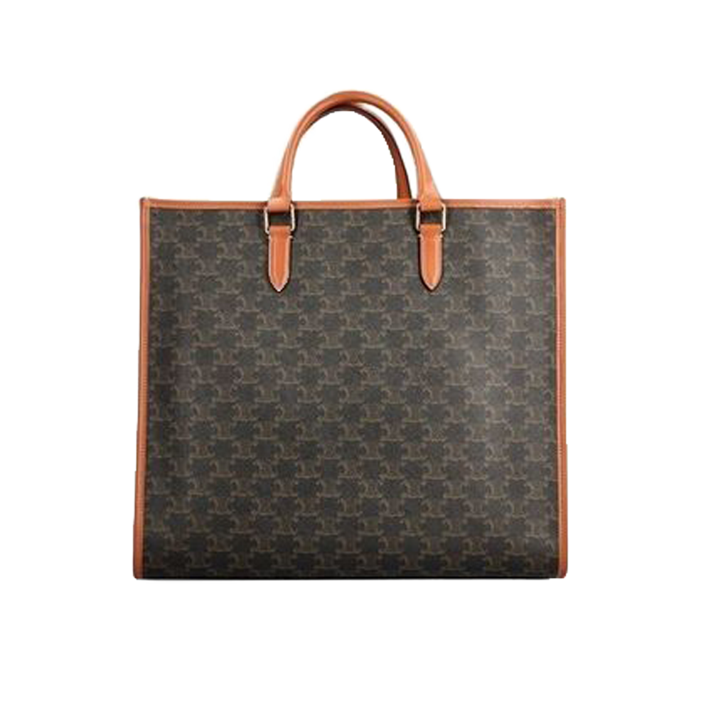 Celine Cabat Thais Large - Monogramma/strisce beige