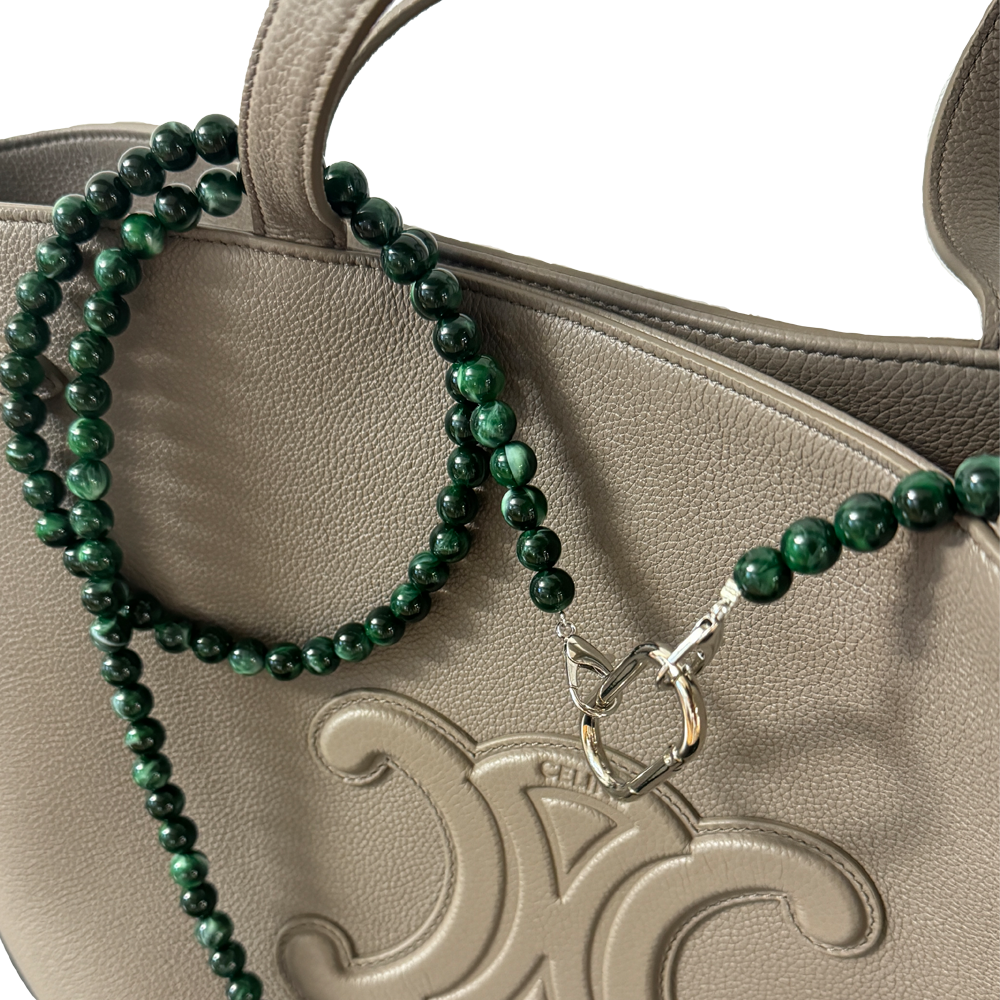 Porte-clés vert pour sac