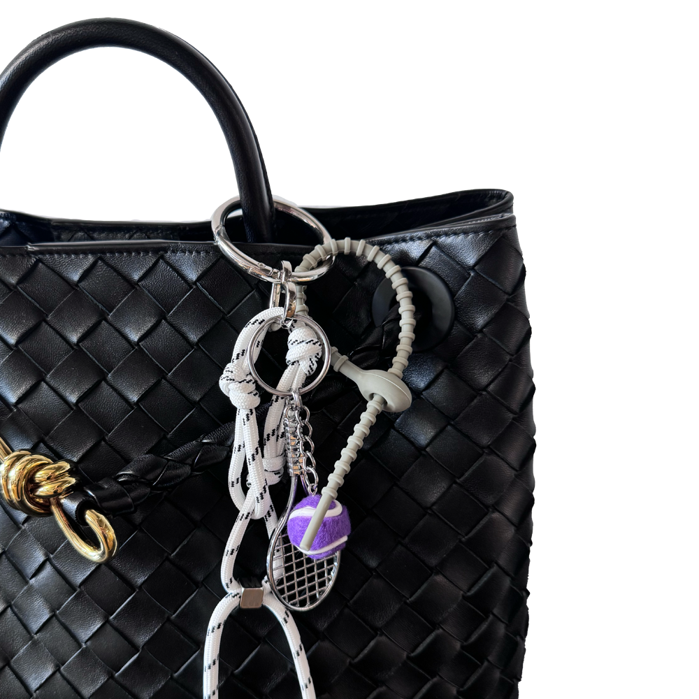 Porte-clés sac « Tennis blanc »