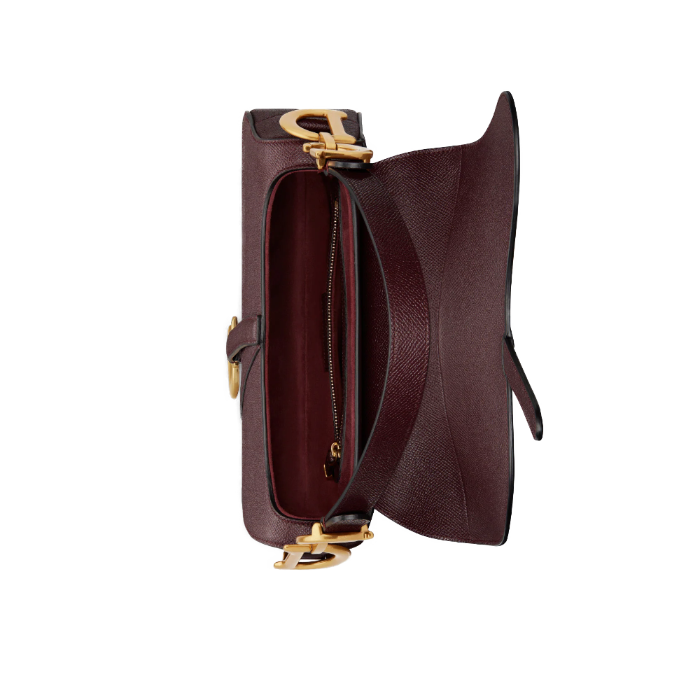 Bolso de mano Dior Saddlebag - Burdeos