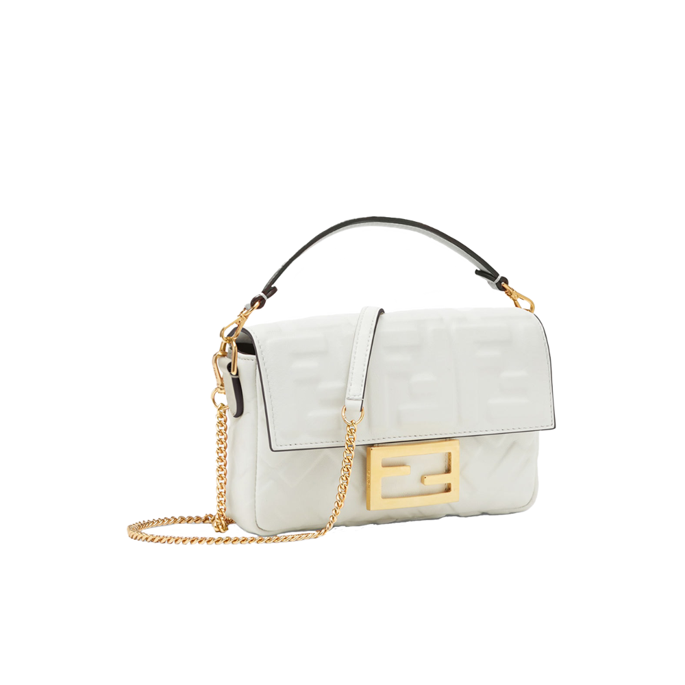 Fendi Baguette Chain Mini - Off White