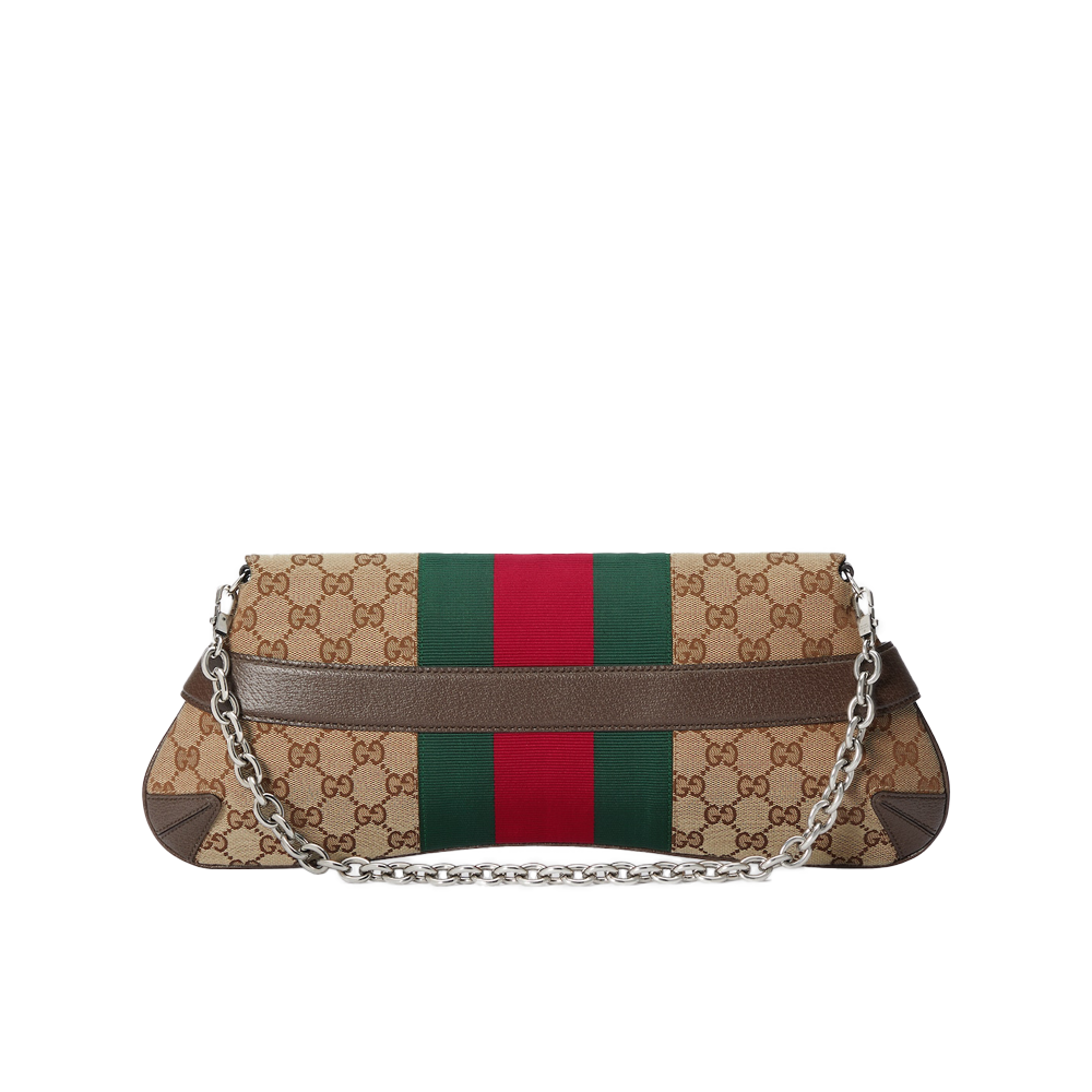 Chaîne Gucci moyenne à mors - Noire