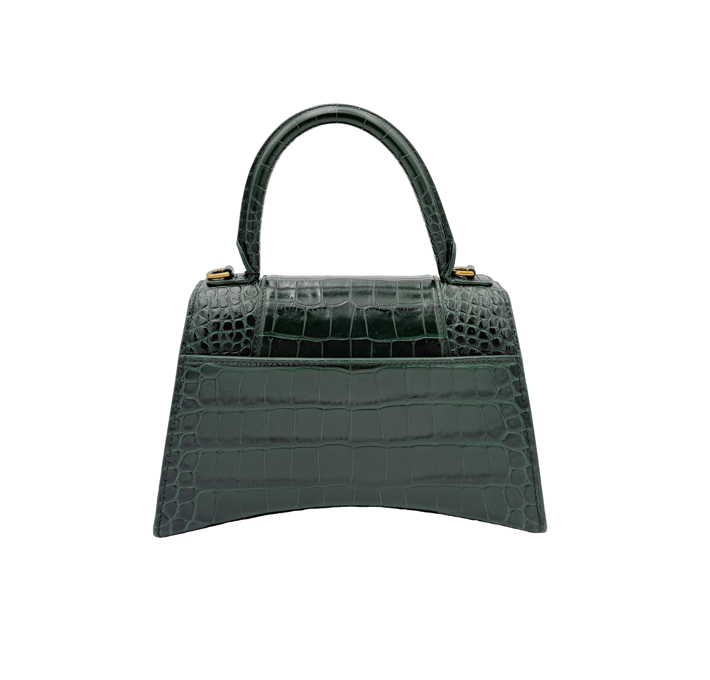 Balenciaga Hourglass - Green Croc