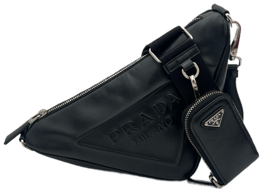 Prada Triangle  -  Black