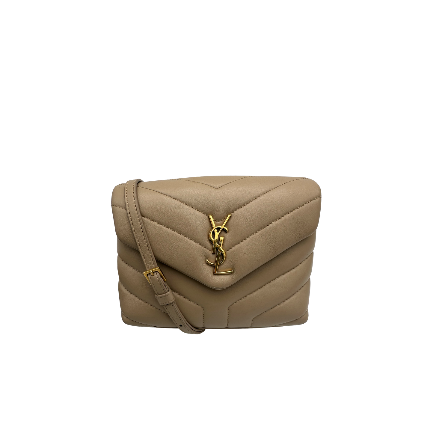 Saint Laurent Mini Lou Lou - Beige