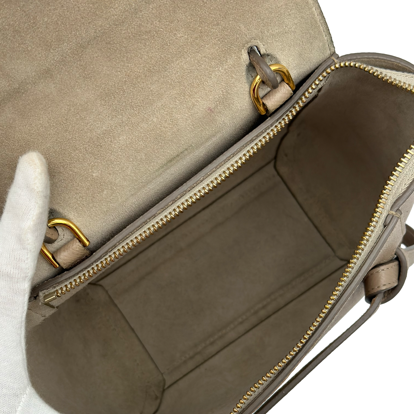 Celine Nano Belt Bag - Taupe