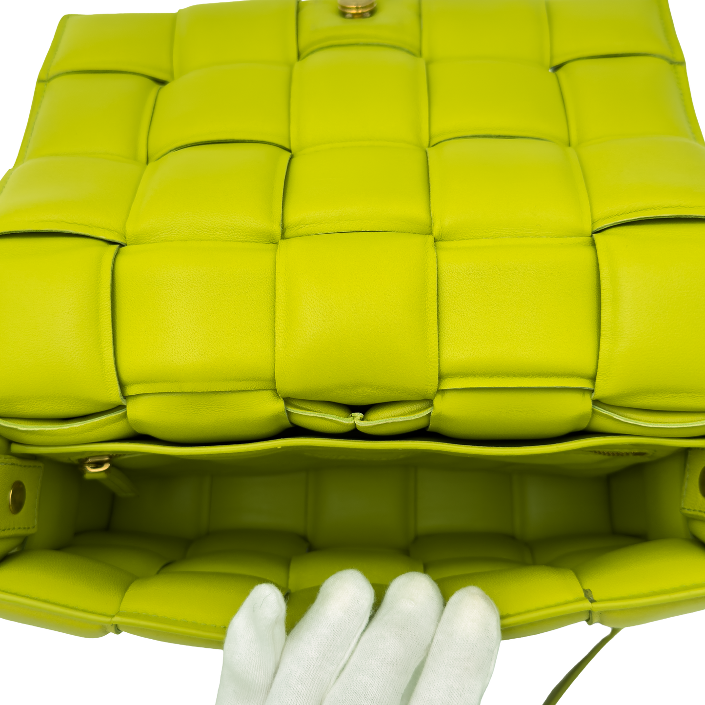 Bottega Veneta Padded Cassette - Kiwi