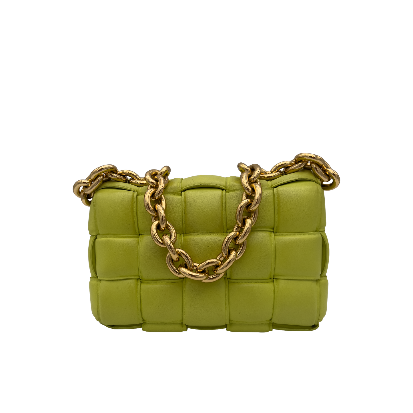 Bottega Veneta Padded Cassette Chain - Lemongrass