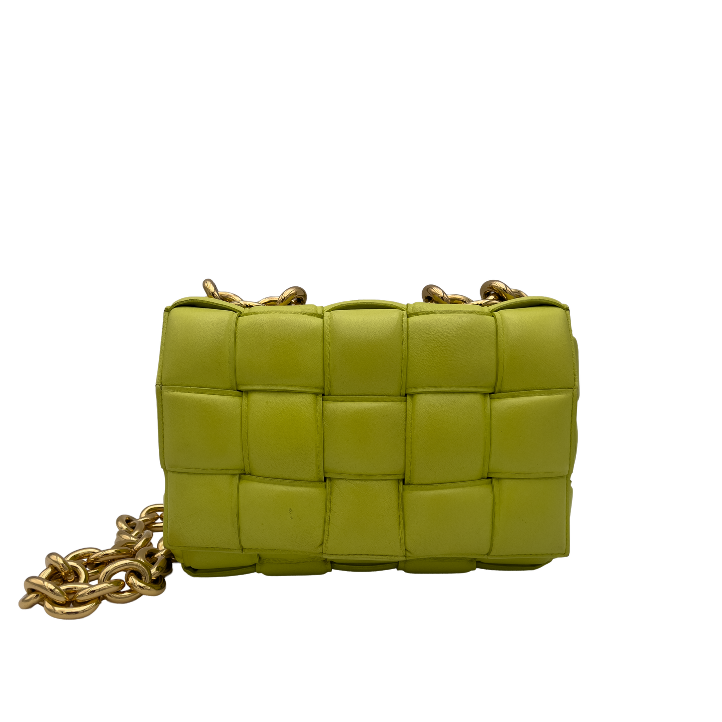 Bottega Veneta Padded Cassette Chain - Lemongrass