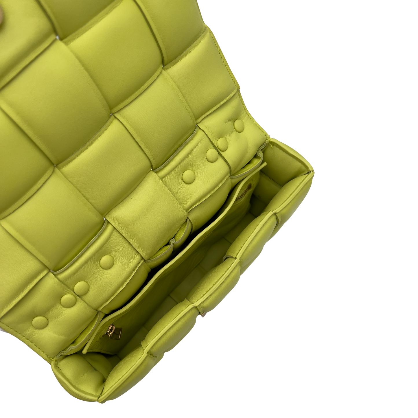 Bottega Veneta Padded Cassette Chain - Lemongrass