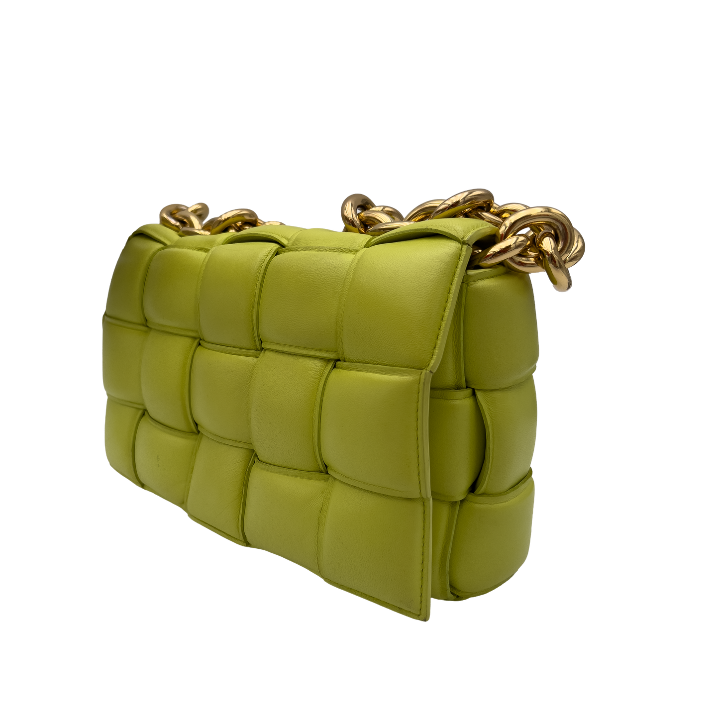 Bottega Veneta Padded Cassette Chain - Lemongrass