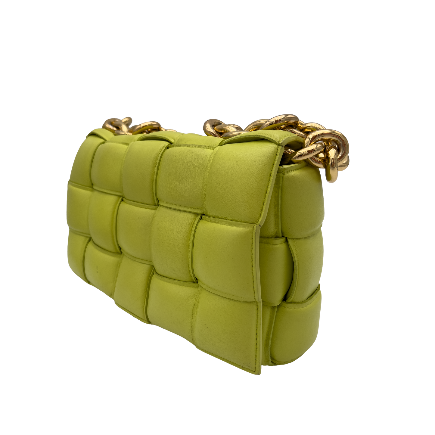 Bottega Veneta Padded Cassette Chain - Lemongrass