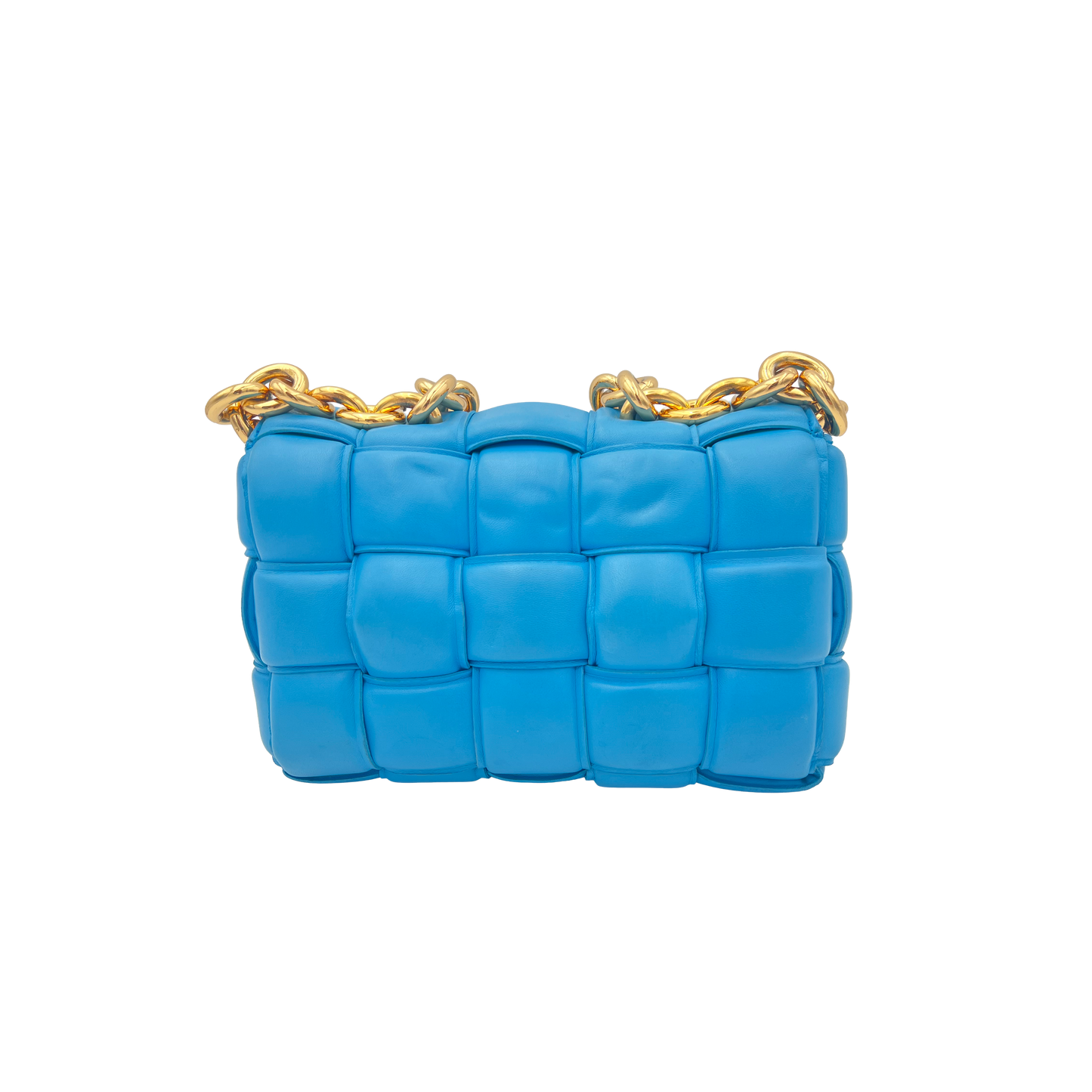 Bottega Veneta Padded Cassette Chain - Swimming Pool