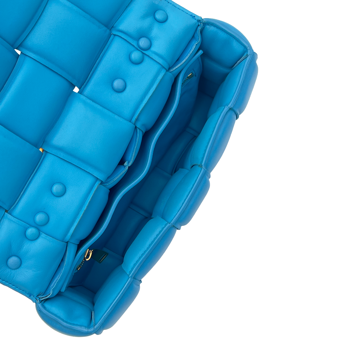 Bottega Veneta Padded Cassette Chain - Swimming Pool