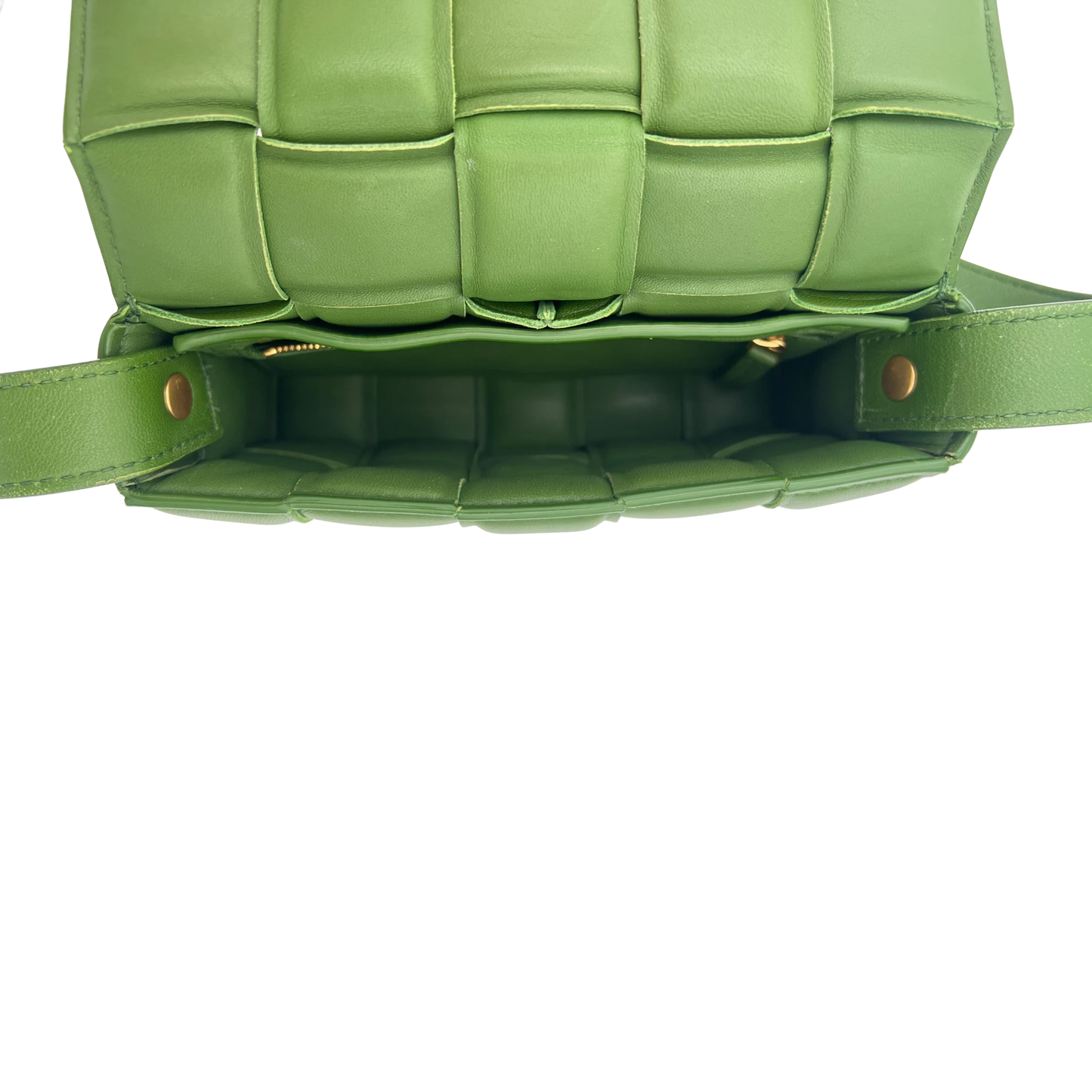 Mini cassetta imbottita Bottega Veneta - Avocado