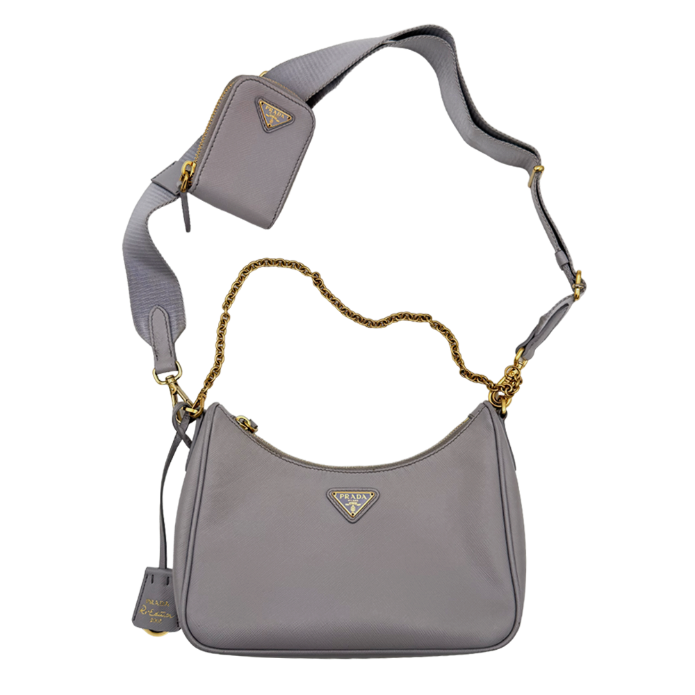 Catena in pelle Prada - Viola chiaro