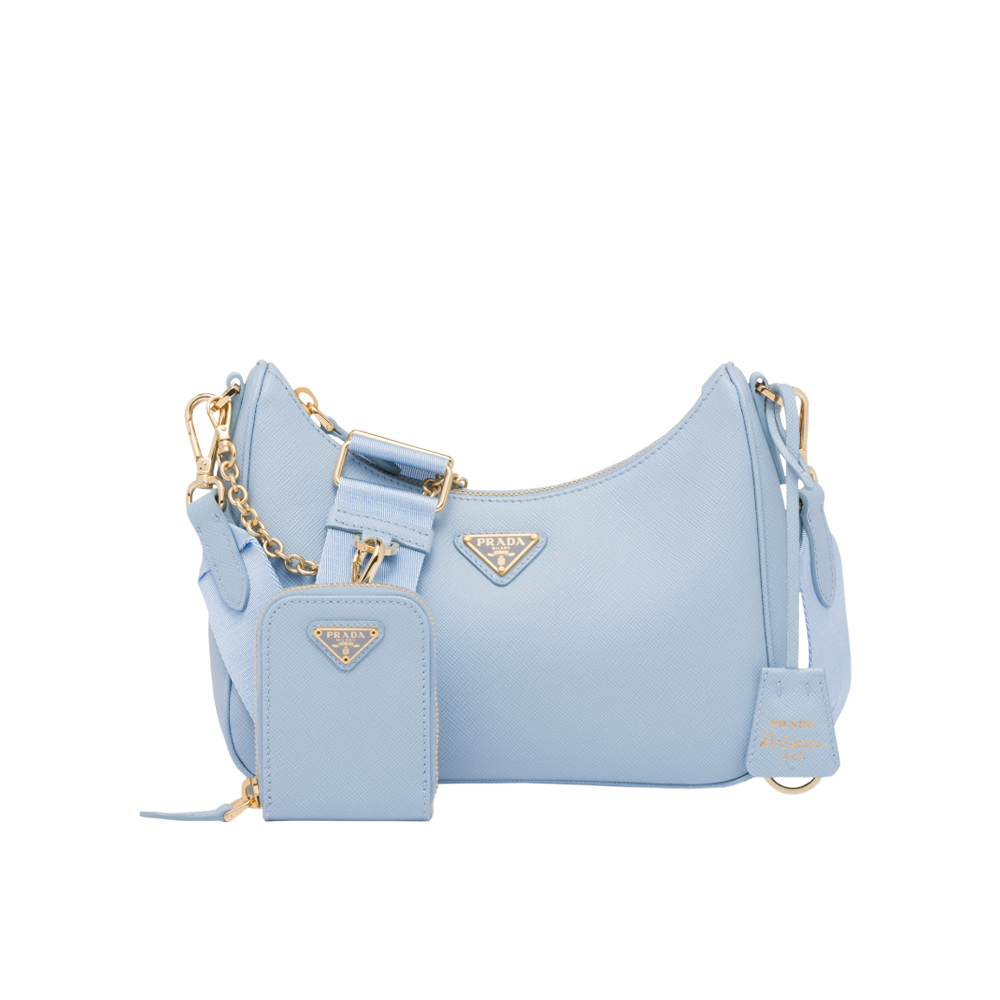 Prada Leather Chain - Light Blue