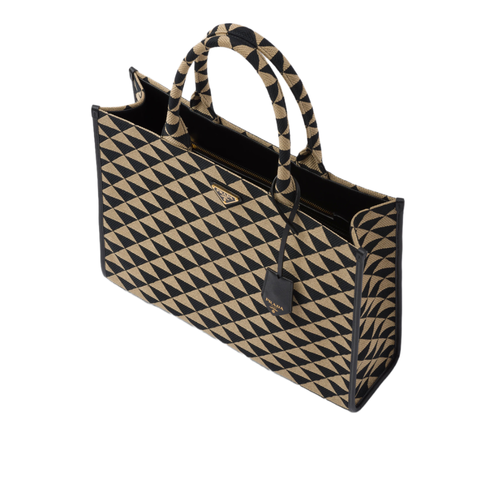 Prada Triangolo Shopper - Brown