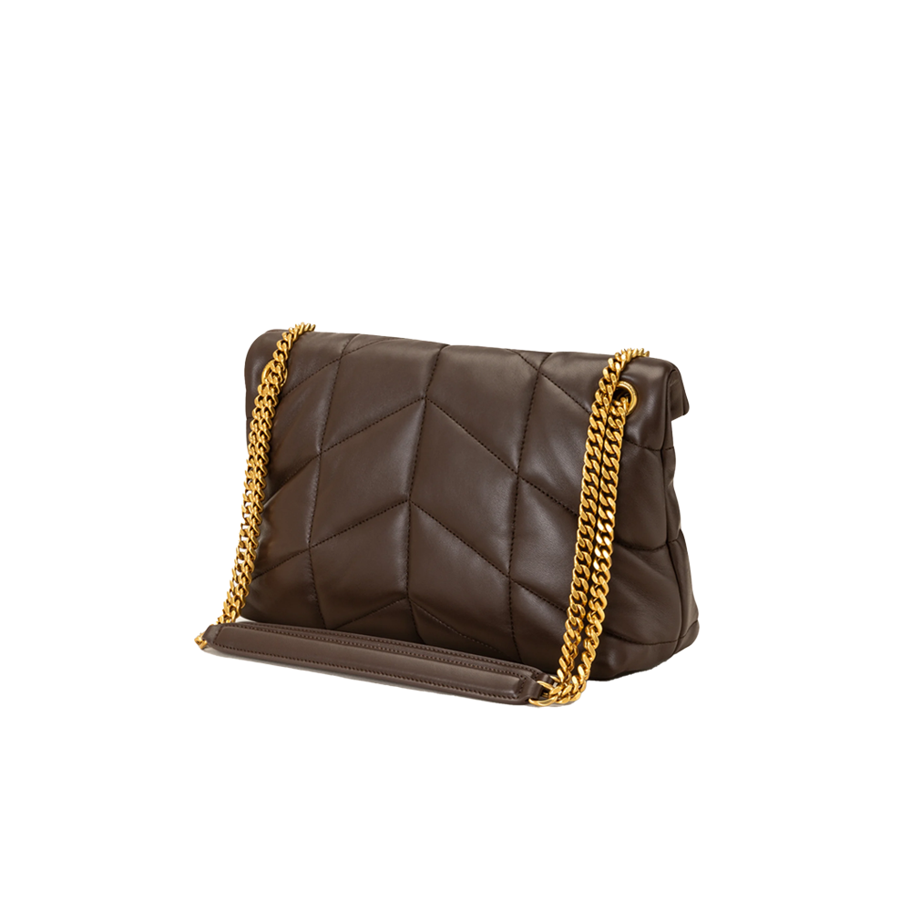 Borsa a tracolla Saint Laurent Puffer - Viola