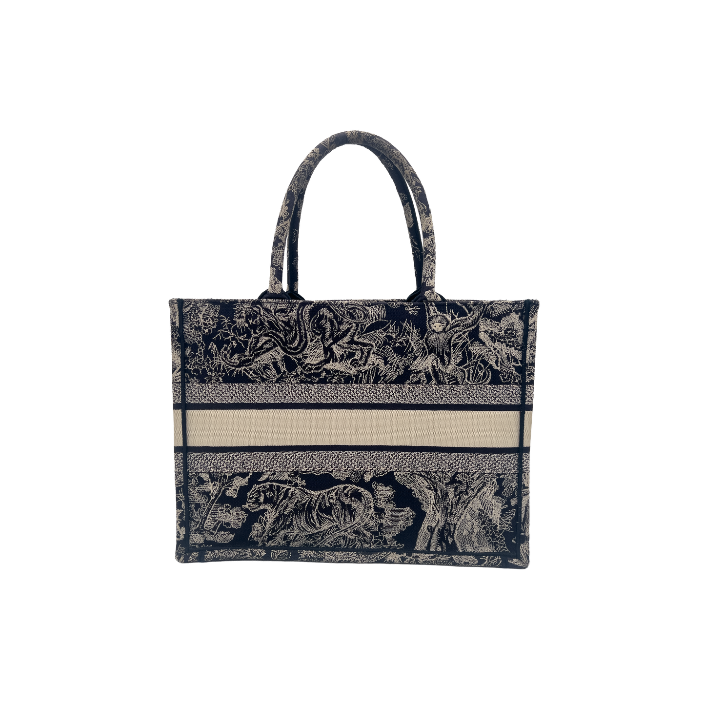 Dior Tote Book - Navy Jungle