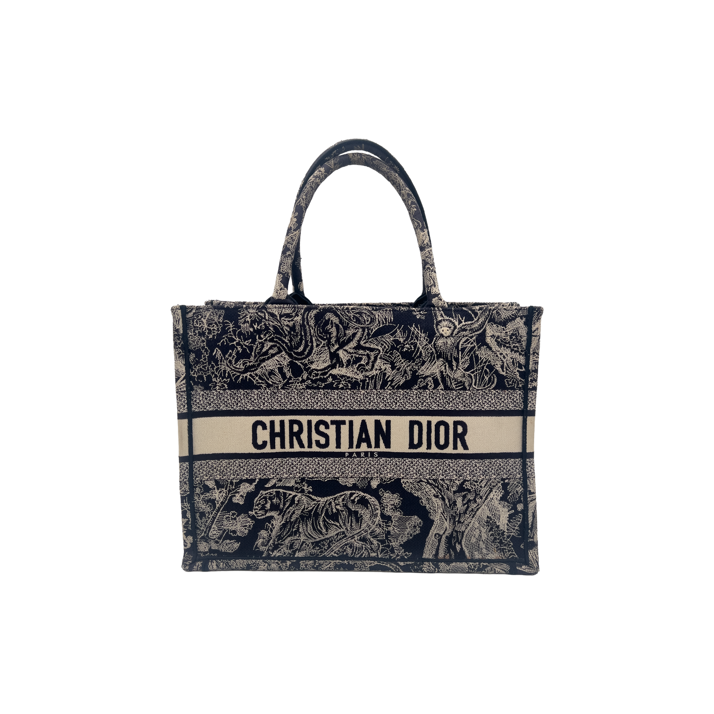 Dior Tote Book - Navy Jungle