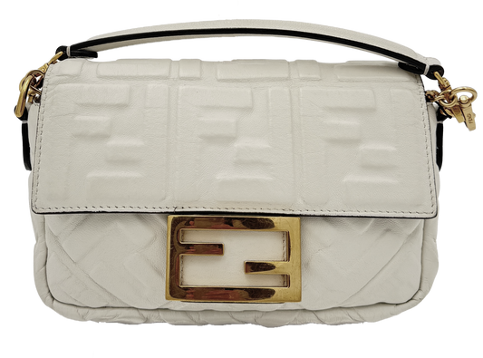 Fendi Baguette Chain Mini - Off White