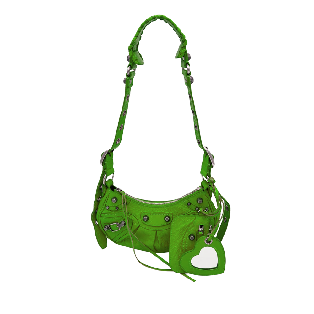 Balenciaga Cagole XS - Coccodrillo verde lime