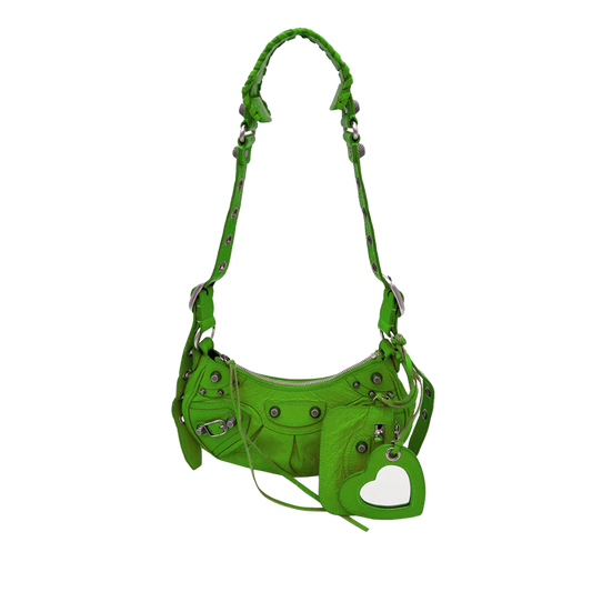 Balenciaga Cagole XS - Coccodrillo verde lime
