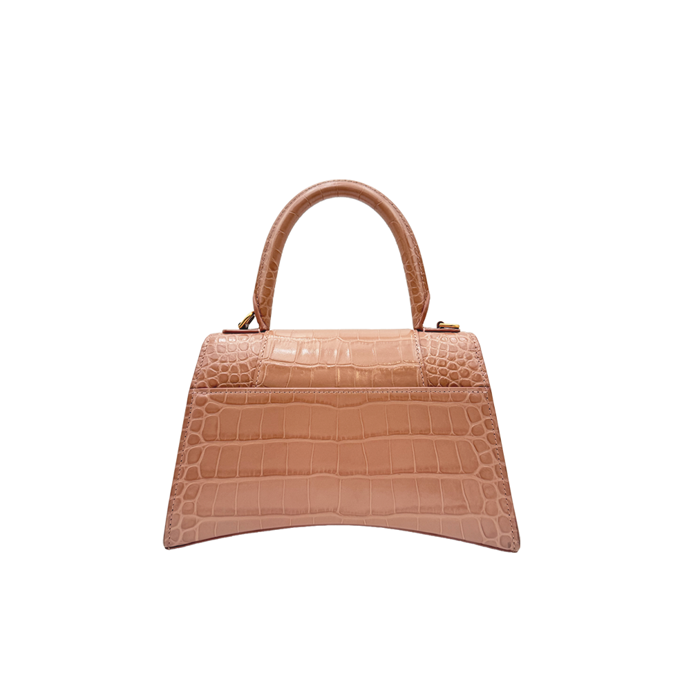 Balenciaga Hourglass - Nude Croc