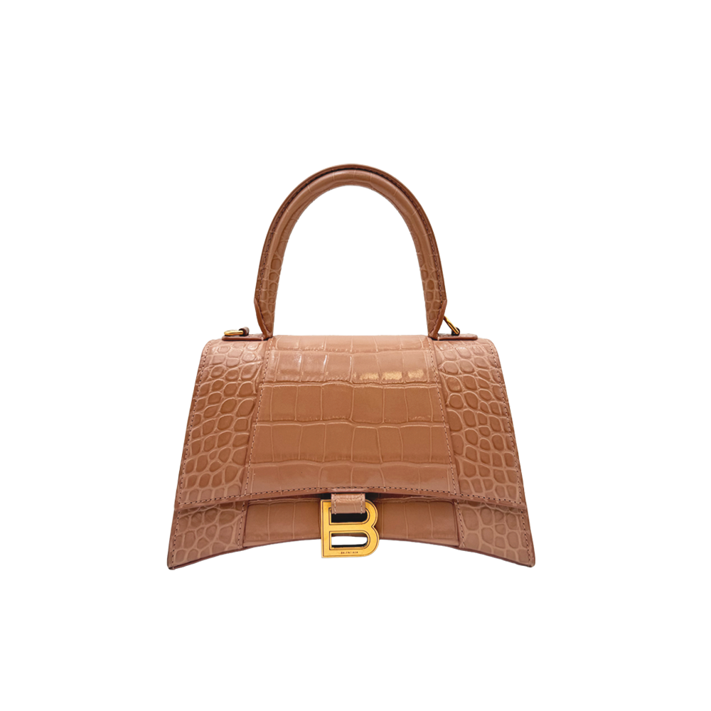 Balenciaga Hourglass - Nude Croc