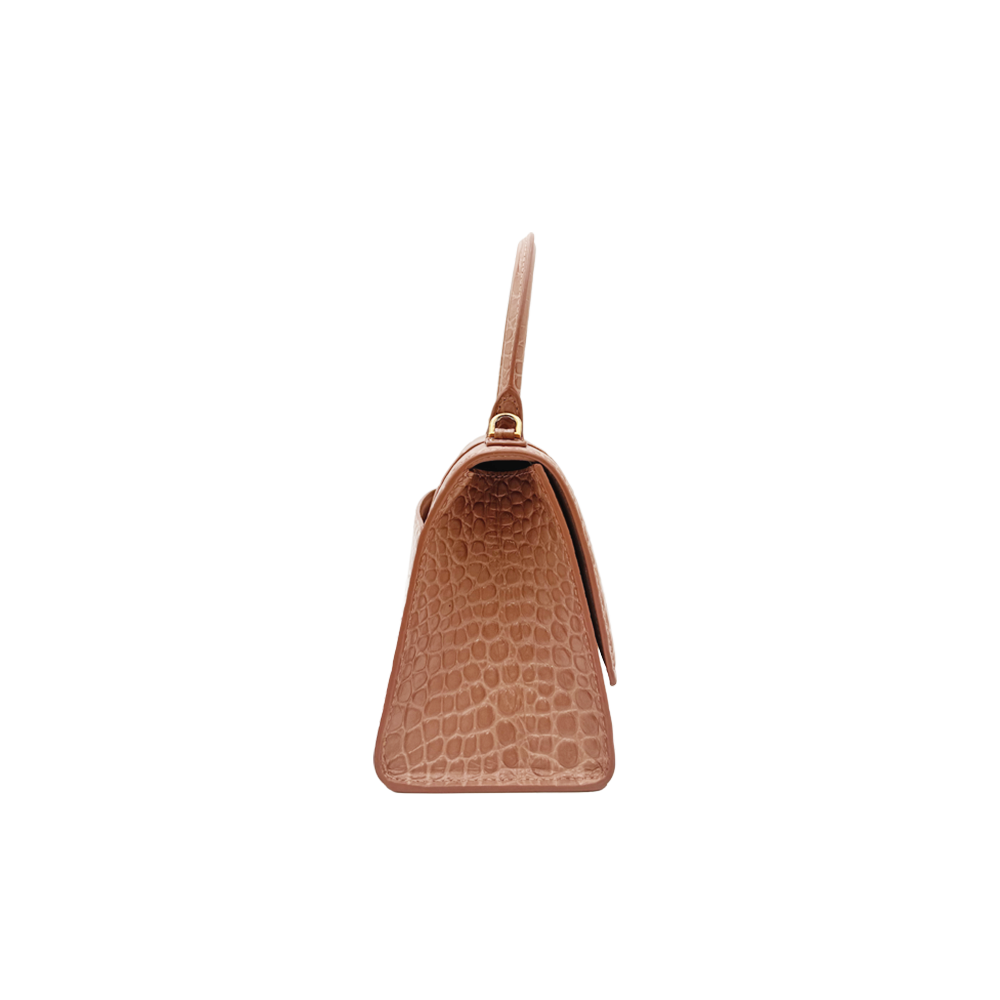 Balenciaga Hourglass - Nude Croc