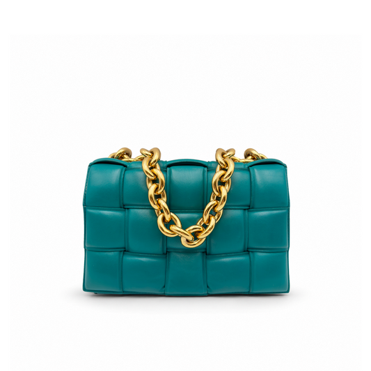 Bottega Veneta Padded Cassette Chain - Bluverde