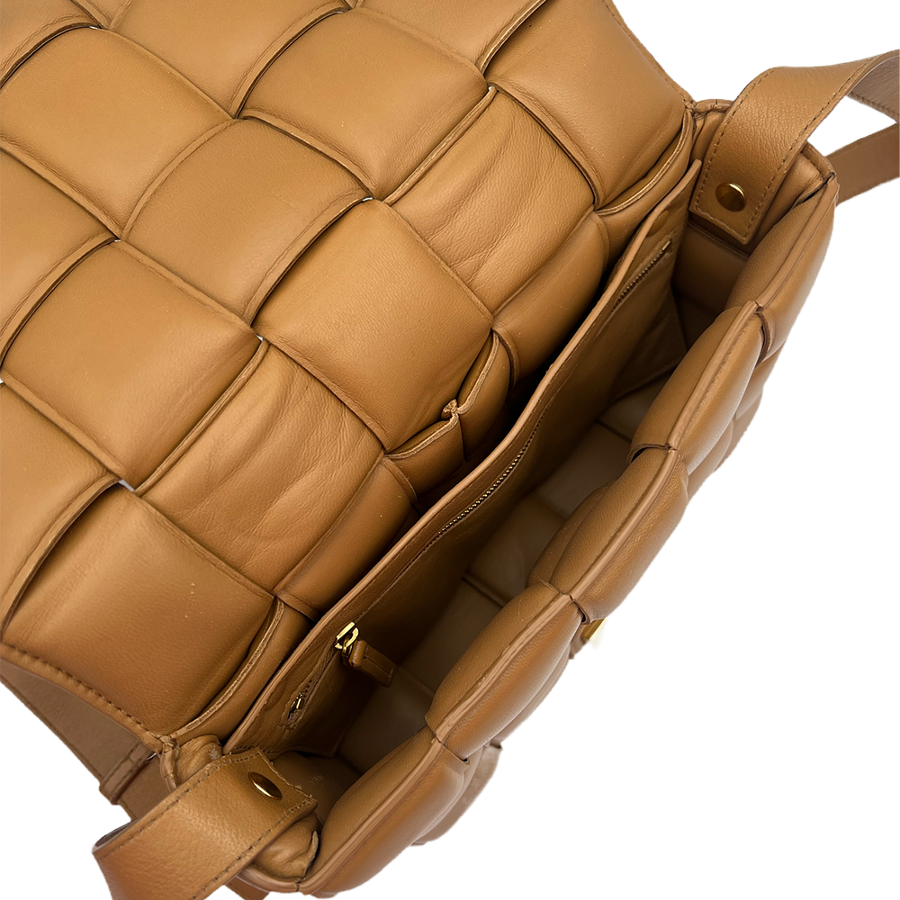 Bottega Veneta Padded Cassette - Caramel 