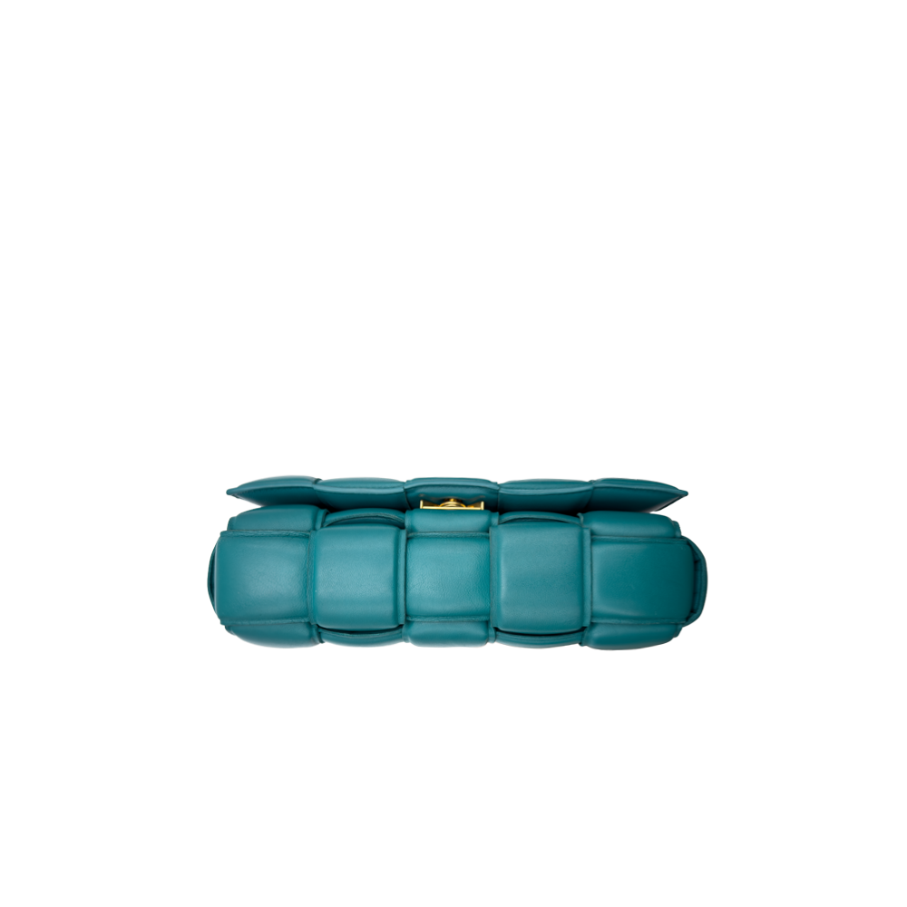 Cadena de casete acolchada de Bottega Veneta - Azul-verde