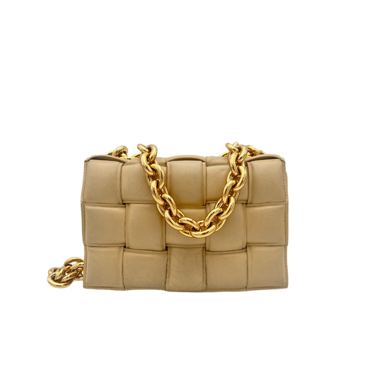 Bottega Veneta Padded Cassette Chain - Porridge 