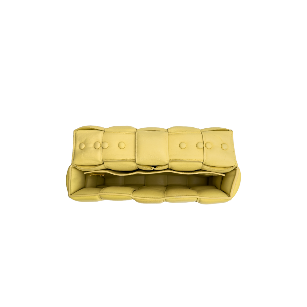 Bottega Veneta Padded Cassette Chain - Light Yellow