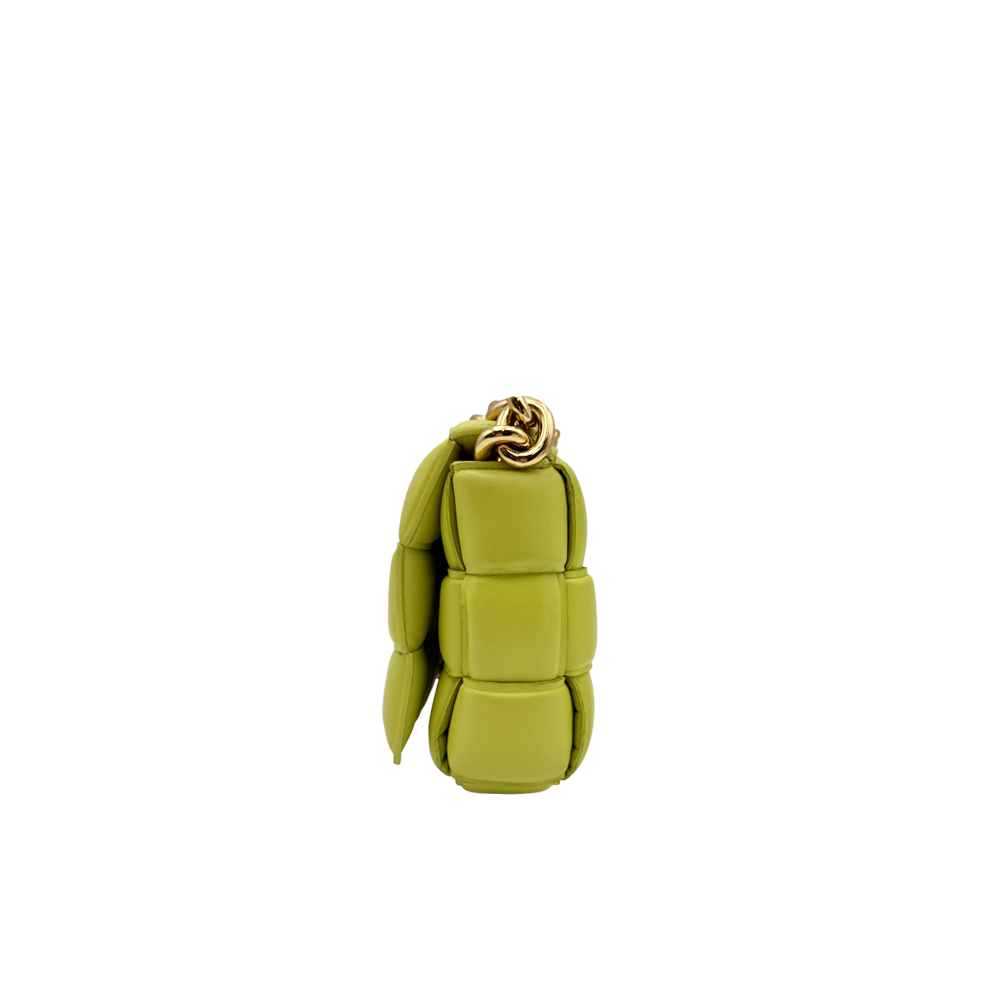 Cadena de casete acolchada de Bottega Veneta - Limoncillo