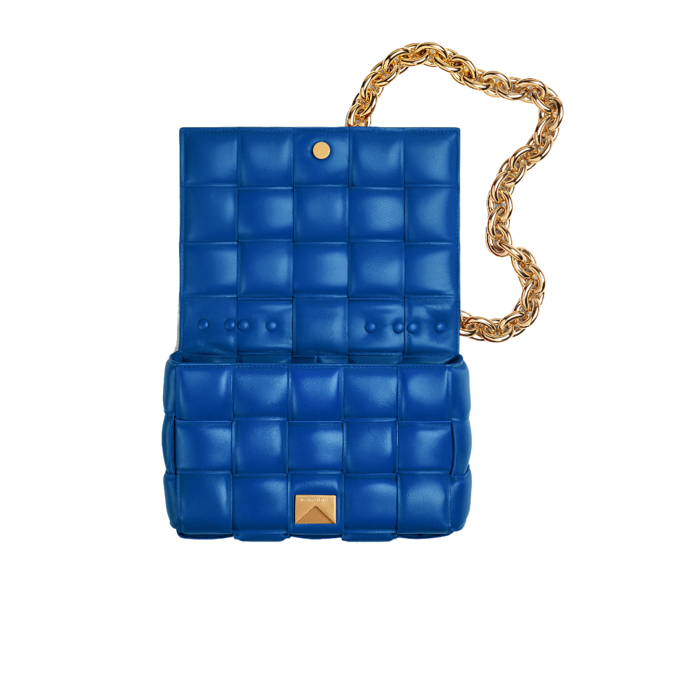 Bottega Veneta Padded Cassette Chain - Cobalt Blue