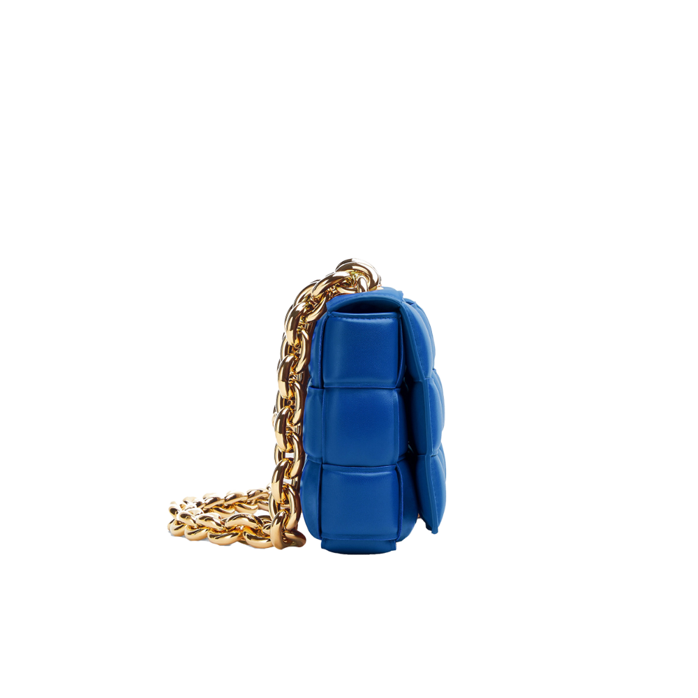 Bottega Veneta Padded Cassette Chain - Cobalt Blue