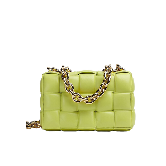 Bottega Veneta Padded Cassette Chain - Lemongrass