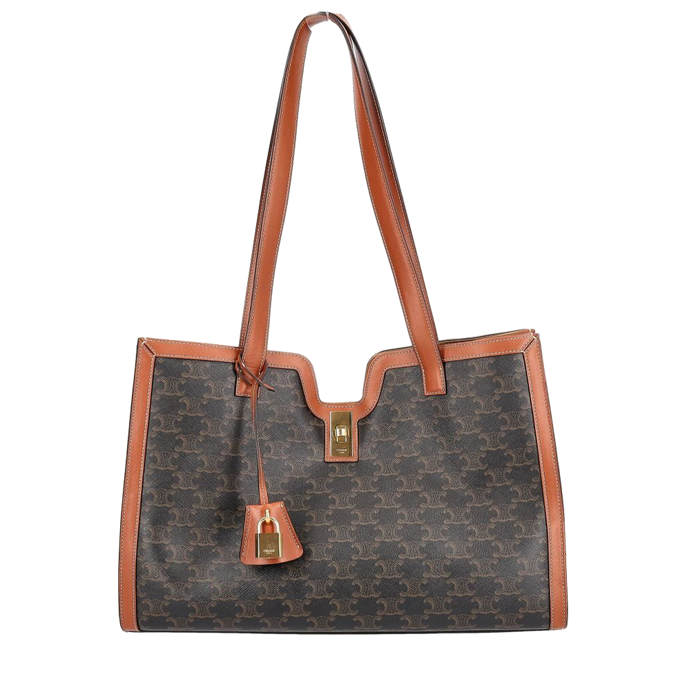 Celine Cabat Thais Large - Monograma/rayas beige