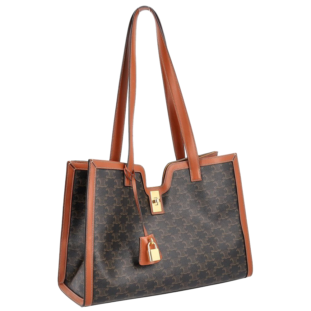 Celine Cabat Thais Large - Monograma/rayas beige