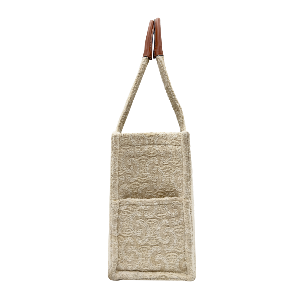 Celine Cabat Thais Large - Monogramma/strisce beige